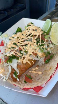 Delicious fish tacos