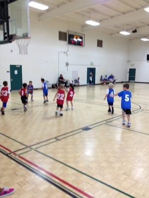 Grandson playing b-ball