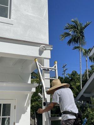 Security camera installation