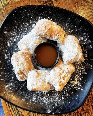 Beignets with a Brown Butter Jim Beam Orange Whisky Caramel Sauce