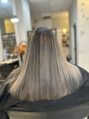 Ash Grey Balayage