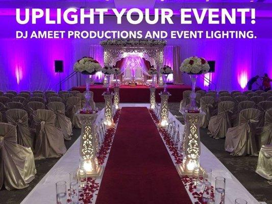 Uplights for all your events.. Wedding or Reception.