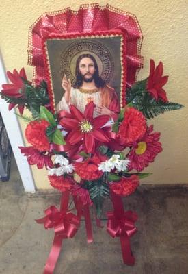 Sacred heart arrangement