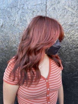 Red dimensional color and cut