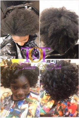 Silk Press, Trim & Curls