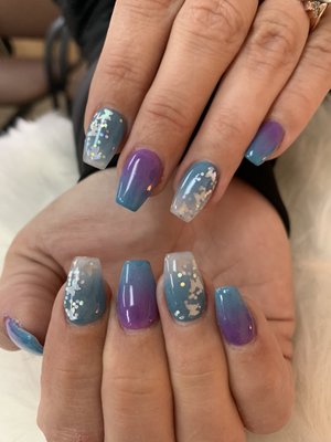 Mermaid ombré sparkle