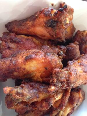 Sriracha Wings- GF and absolutely awesome!  These come in several varieties!