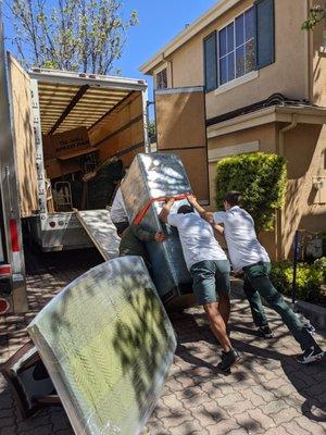 Shamrock moving my safe into the truck, There are 5 guys on that safe!