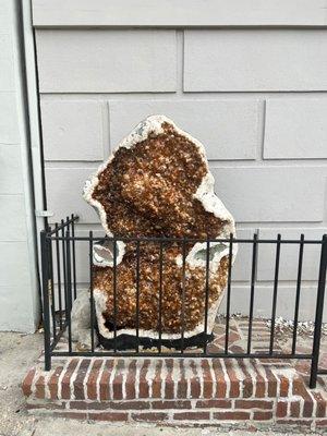 Citrine Geode outside shop