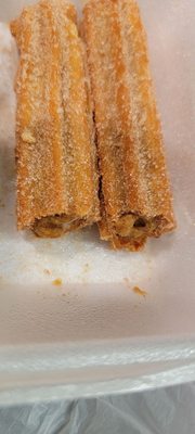 Churro has a filling