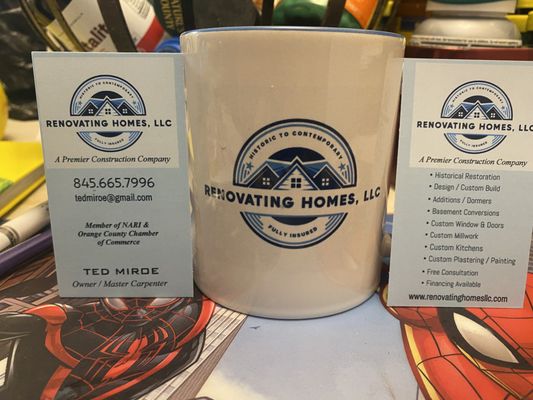 Business card and Coffee Mug