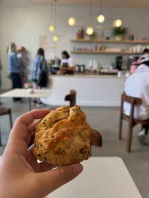 Bacon cheddar scone