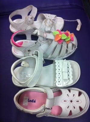 Summer selection of sandals