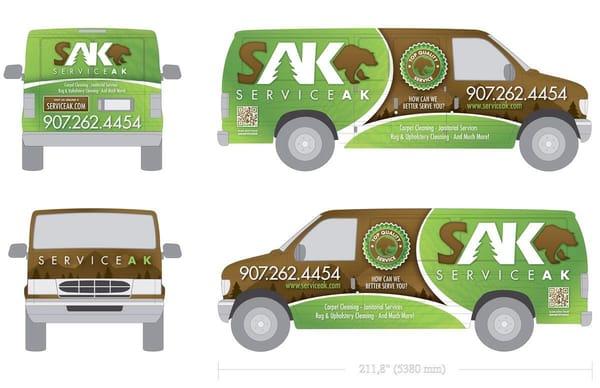 Let us know what you guys think?! This is the first version of the van wrap we're having designed for our newest van!...