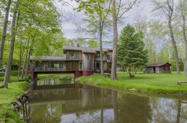 Currently listed home converted from covered bridge in New Albany, OH