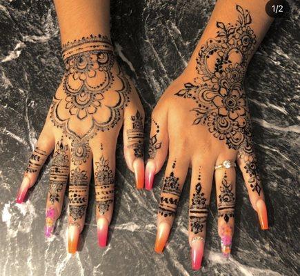 Jagua henna art