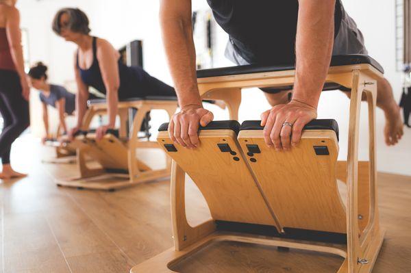 We integrate Pilates Chair into many of our classes!