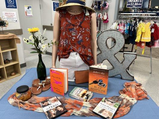 Late summer display at the Clinton Goodwill