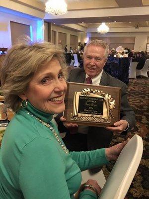 Linda at the Multi-million dollar awards dinner, 2015