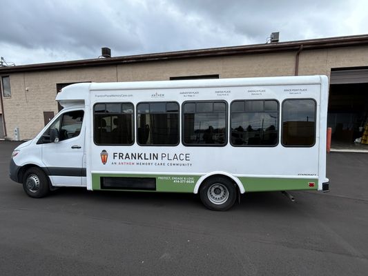 Vehicle graphics for Franklin Place Memory Care