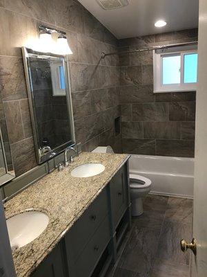 Shower tub installation in reisterstown