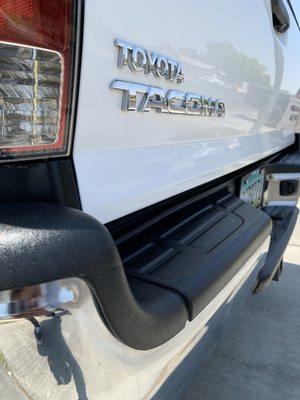 Tacoma properly washed and protected with Clutch silica spray and Punch-It synergy spray to boost that shine!