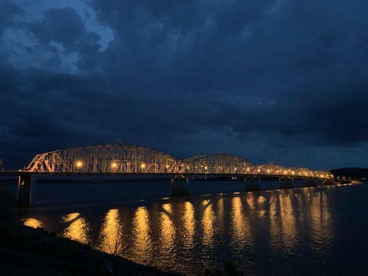 The evening bridge view was breathtaking