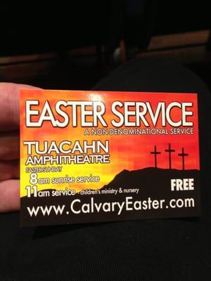 Tuacahn for Easter Service!