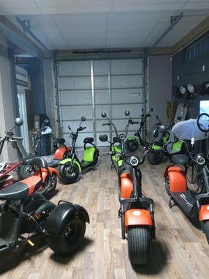 Electric fat tire scooters