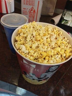 Large popcorn and soda