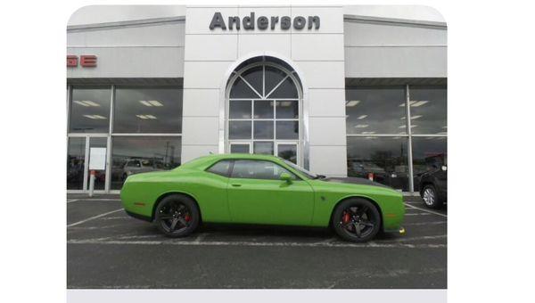 My 2017 Hellcat  Thank you Matt Dehn and the entire team at Anderson Dodge.  You have made my online buying experience easy and painless .