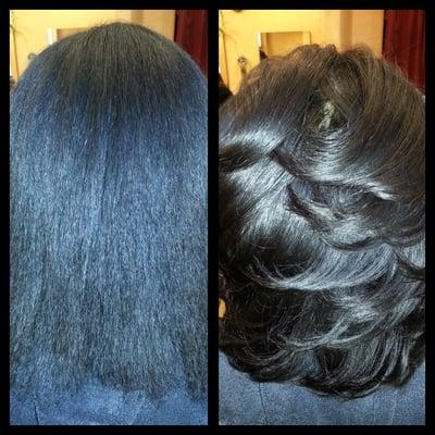 natural layer cut before & After