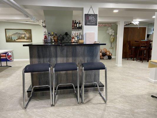 Bar Top in Basement