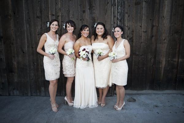 Beautiful Wedding Party at Falkner Winery, Temecula, CA.