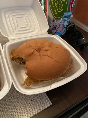 Chicken fried steak sammy