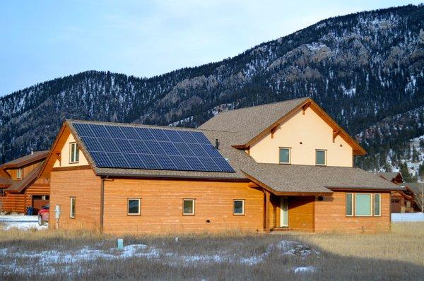 8 kW residential solar array in Big Sky, MT