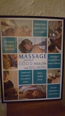 Massage for good health and positive state of mind