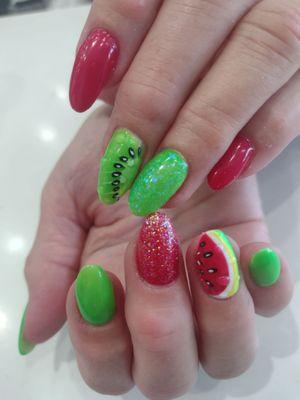 Fruit nails... always a great job