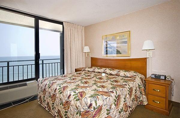 This is a view of our one bedroom King suite.