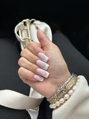 A white french tip