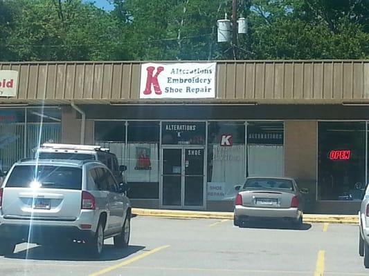 This is the front of the store.  It is towards the back of the mall, well off Garners Ferry behind Sub Station II and Rite Aid.