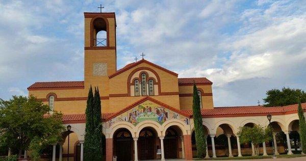 Entrance to the Holy Trinity Greek Orthodox Church