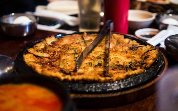 "Seafood Pancake" - So Kong Dong Tofu House