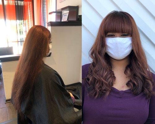 This Glam Diva came in for a transformation...Check out her new bangs!!!