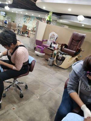 Perfect for a mother and daughter pedicure