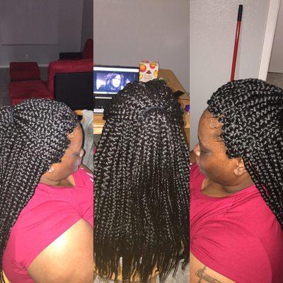 Medium box braids