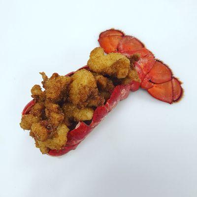 Fried lobster tail