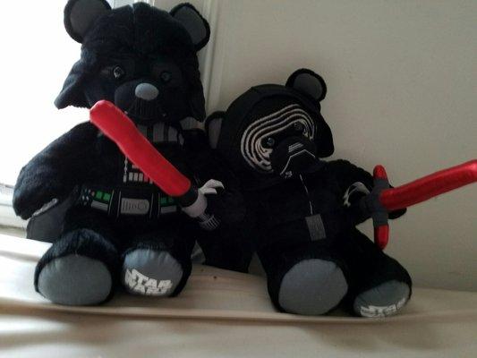 Vader Bear and Kylo Bear