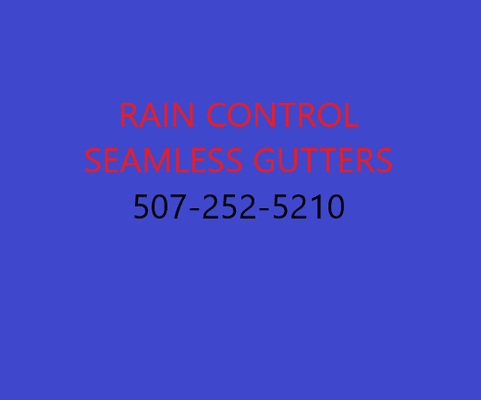 Rain Control Seamless Gutters