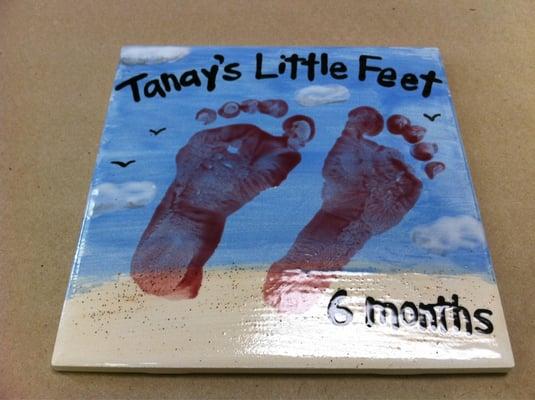 Make a Footprint Tile!